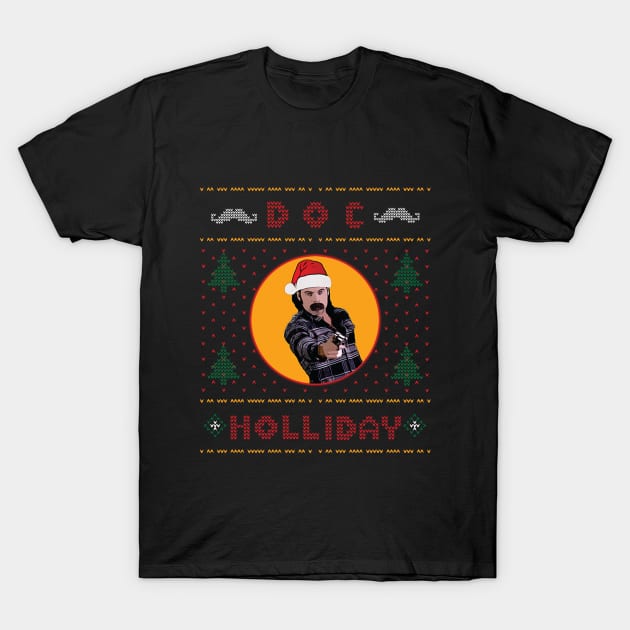 Doc Holiday XMas #2 T-Shirt by LiminalSpaceDesigns